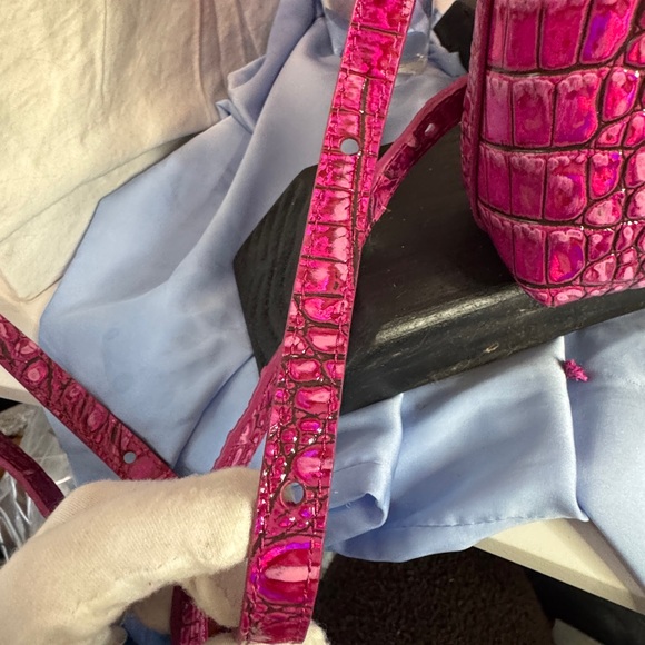 Pink Potion Brahmin Crossbody Purse Holographic & Irridecent Beauty - Picture 5 of 15